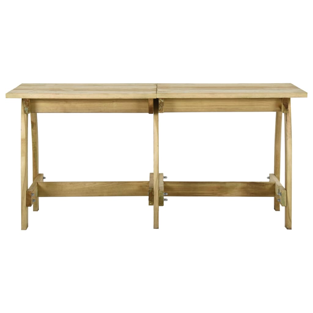 vidaXL Gartentisch 160x74x75 cm Kiefernholz Imprägniert