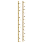vidaXL Wand-Weinregal für 12 Flaschen Golden Eisen