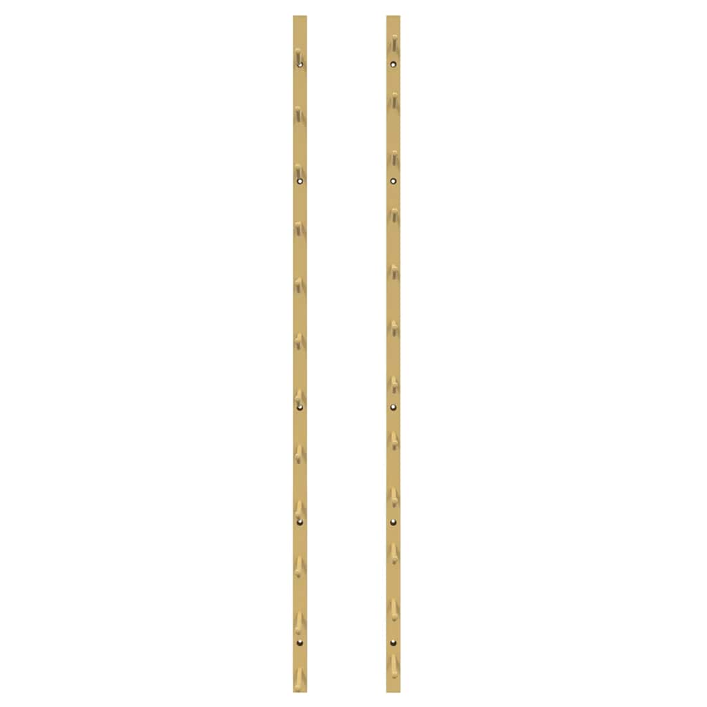 vidaXL Wand-Weinregal für 12 Flaschen Golden Eisen