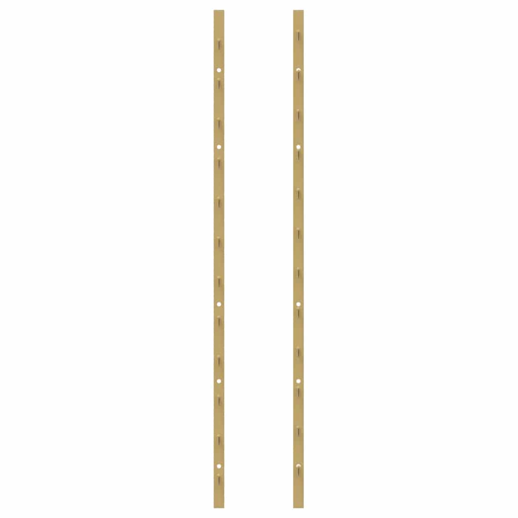 vidaXL Wand-Weinregal für 24 Flaschen Golden Eisen