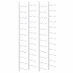 vidaXL Wand-Weinregal für 24 Flaschen 2 Stk. Weiß Eisen