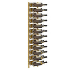 vidaXL Wand-Weinregal für 24 Flaschen 2 Stk. Golden Eisen