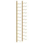 vidaXL Wand-Weinregal für 24 Flaschen 2 Stk. Golden Eisen