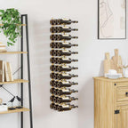 vidaXL Wand-Weinregal für 36 Flaschen Golden Eisen