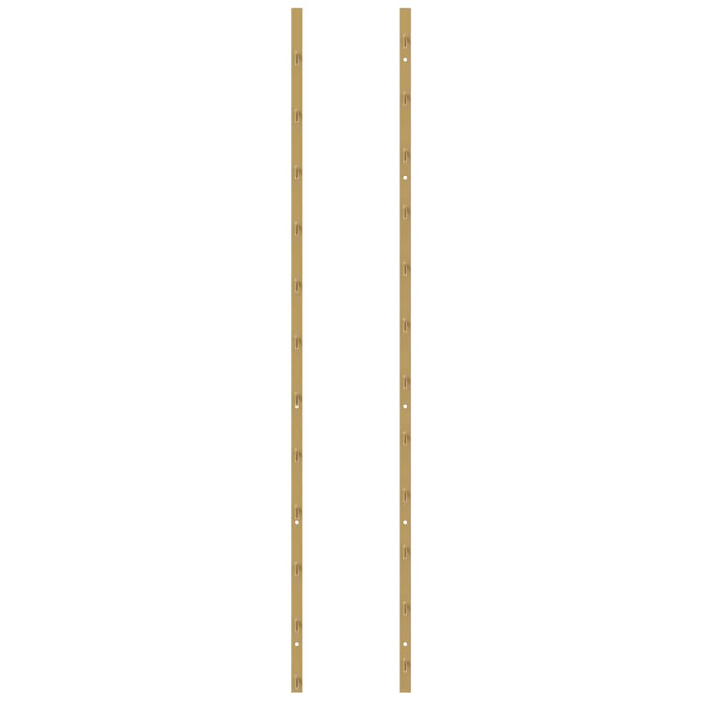 vidaXL Wand-Weinregal für 36 Flaschen Golden Eisen