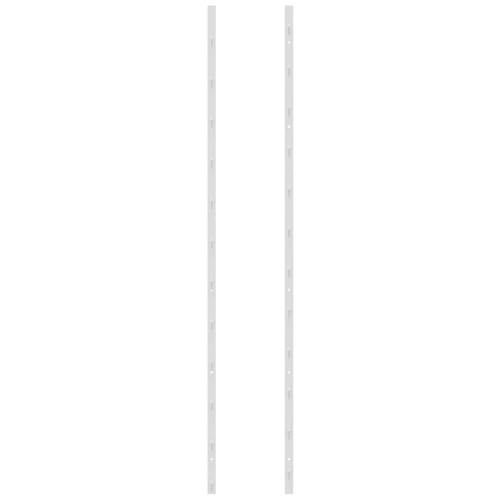 vidaXL Wand-Weinregal für 36 Flaschen 2 Stk. Weiß Eisen