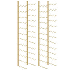 vidaXL Wand-Weinregal für 36 Flaschen 2 Stk. Golden Eisen