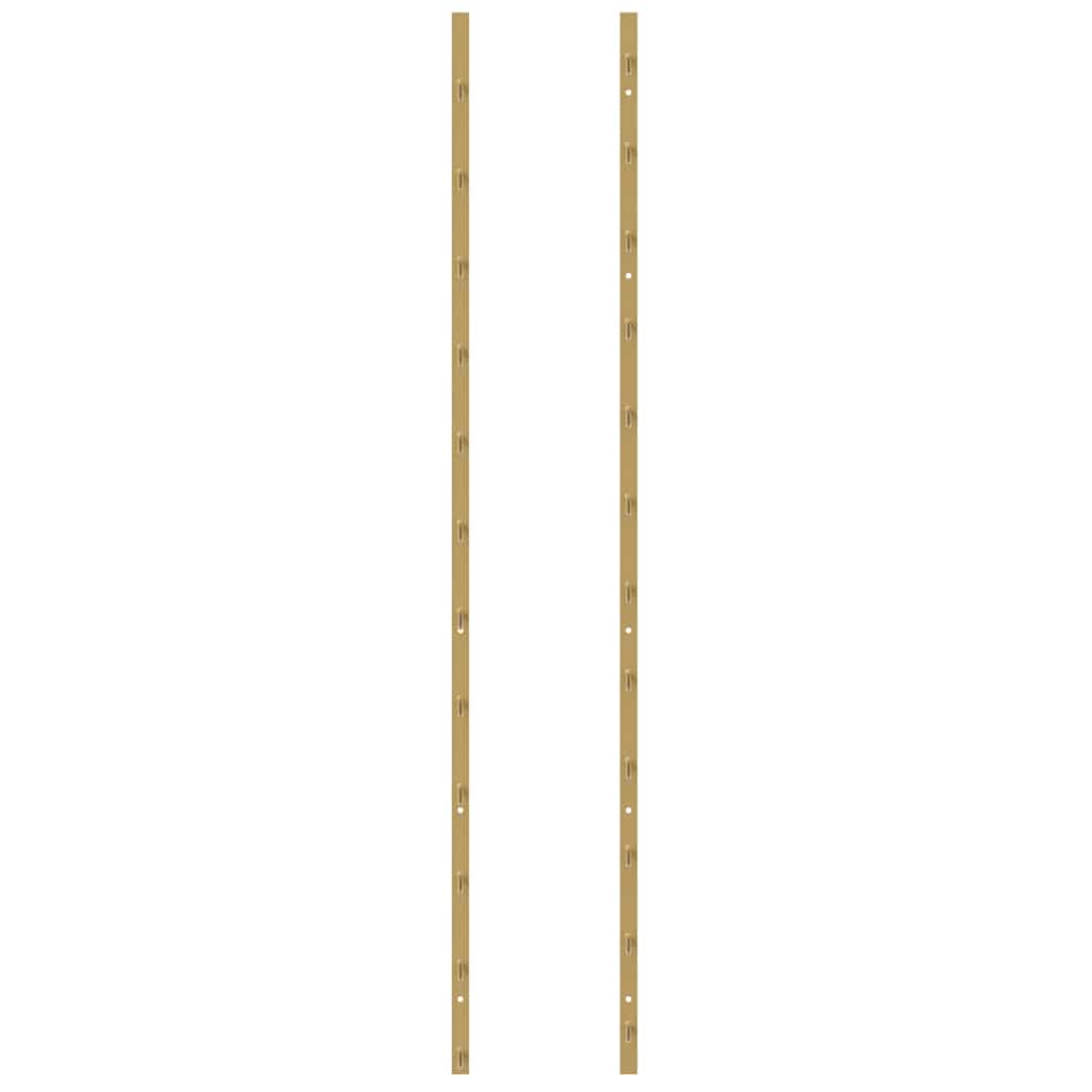 vidaXL Wand-Weinregal für 36 Flaschen 2 Stk. Golden Eisen