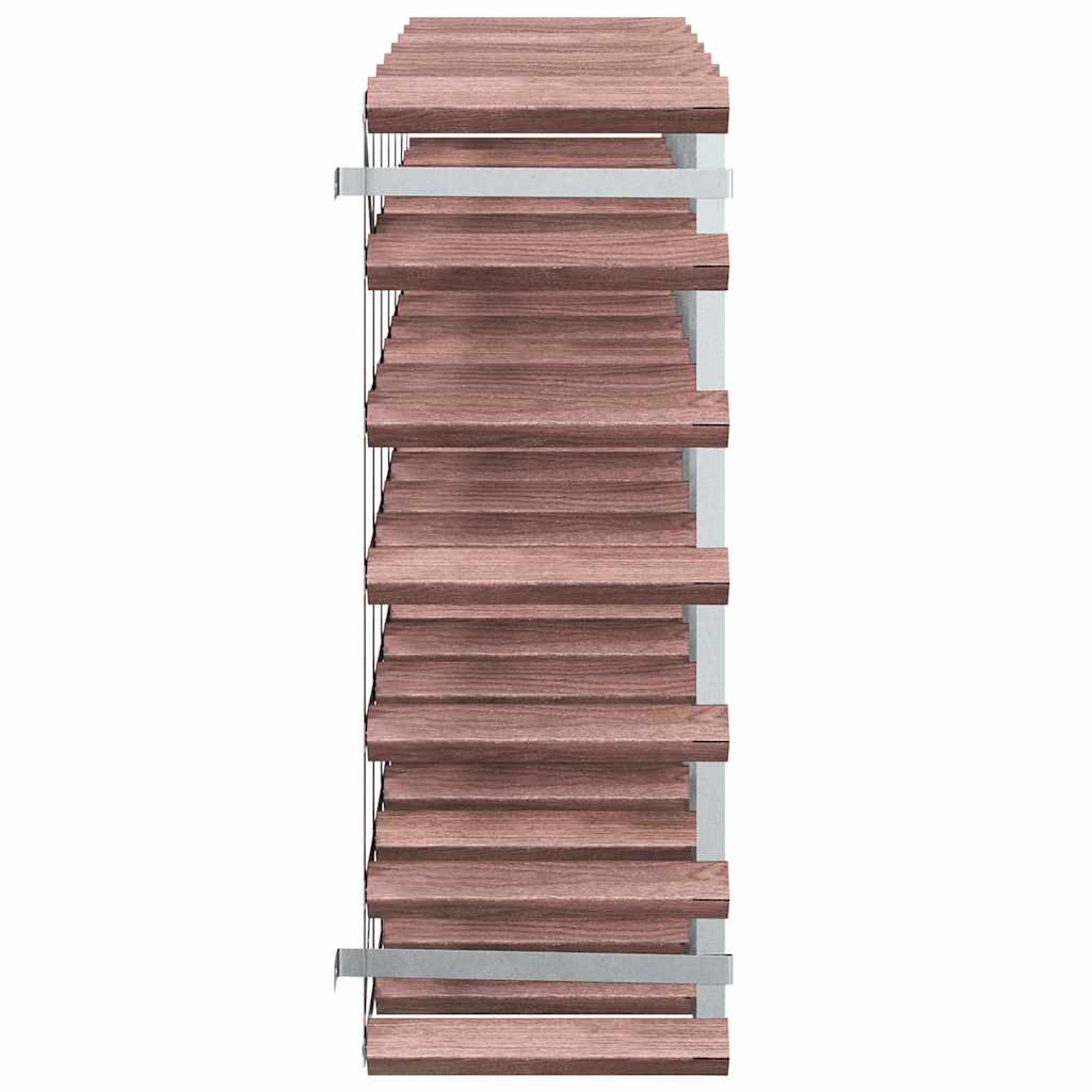 vidaXL Weinregal für 42 Flaschen Braun Massivholz Kiefer