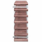 vidaXL Weinregal für 42 Flaschen Braun Massivholz Kiefer
