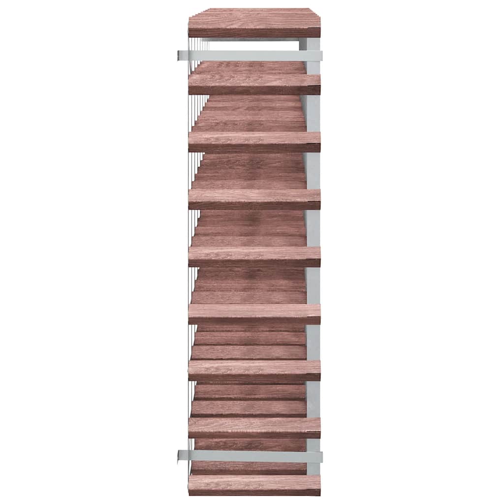 vidaXL Weinregal für 72 Flaschen Braun Massivholz Kiefer