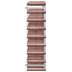 vidaXL Weinregal für 72 Flaschen Braun Massivholz Kiefer