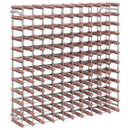 vidaXL Weinregal für 120 Flaschen Braun Massivholz Kiefer