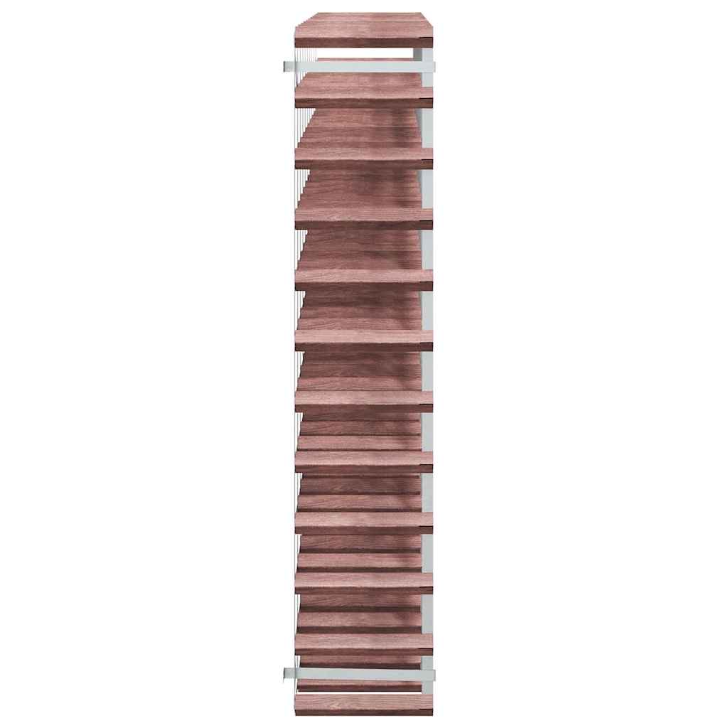 vidaXL Weinregal für 120 Flaschen Braun Massivholz Kiefer