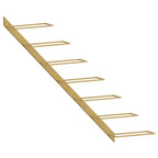 vidaXL Wand-Weinregale für 7 Flaschen 2 Stk. Golden Metall
