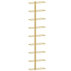 vidaXL Wand-Weinregal für 9 Flaschen Golden Eisen
