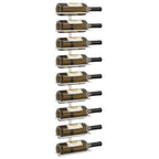 vidaXL Wand-Weinregal für 9 Flaschen 2 Stk. Weiß Eisen