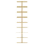 vidaXL Wand-Weinregale für 9 Flaschen 2 Stk. Golden Eisen