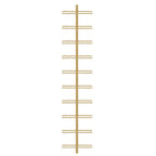 vidaXL Wand-Weinregal für 10 Flaschen Golden Metall