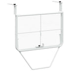 vidaXL Balkontisch Weiß 60x40 cm Stahl