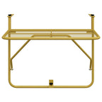 vidaXL Balkontisch Golden 60x40 cm Stahl