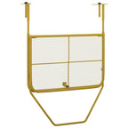 vidaXL Balkontisch Golden 60x40 cm Stahl
