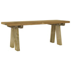 vidaXL Gartenbank 110 cm Massivholz Kiefer Imprägniert