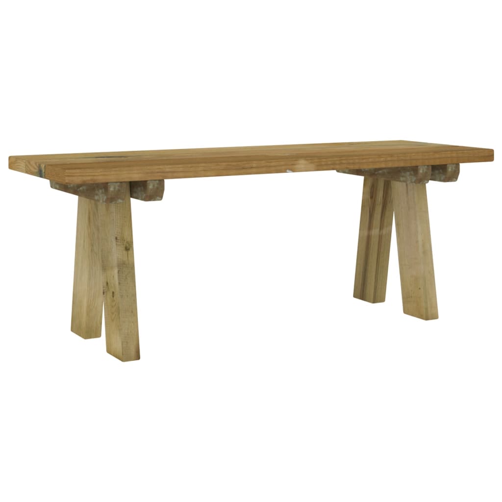 vidaXL Gartenbank 110 cm Massivholz Kiefer Imprägniert