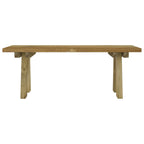 vidaXL Gartenbank 110 cm Massivholz Kiefer Imprägniert