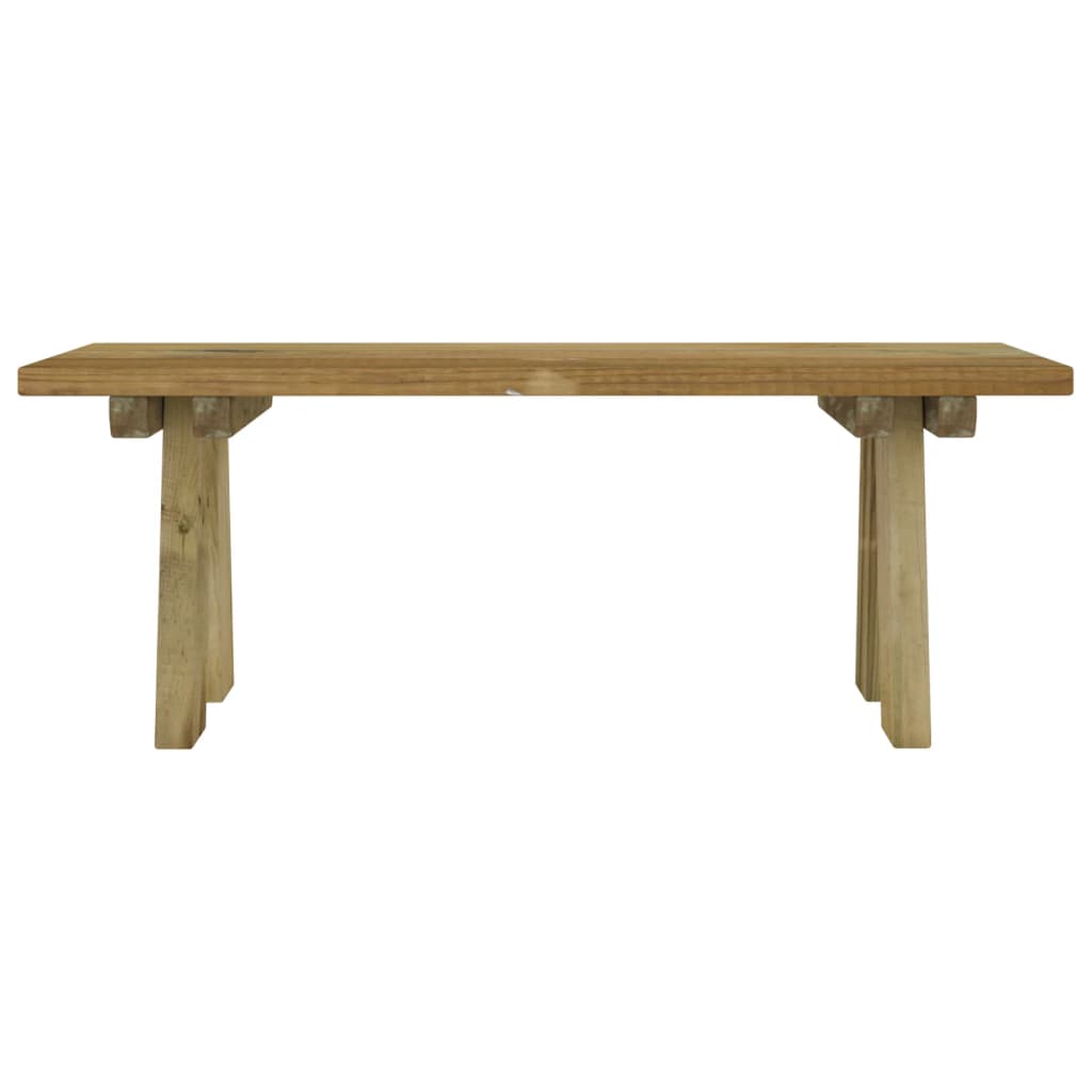vidaXL Gartenbank 110 cm Massivholz Kiefer Imprägniert