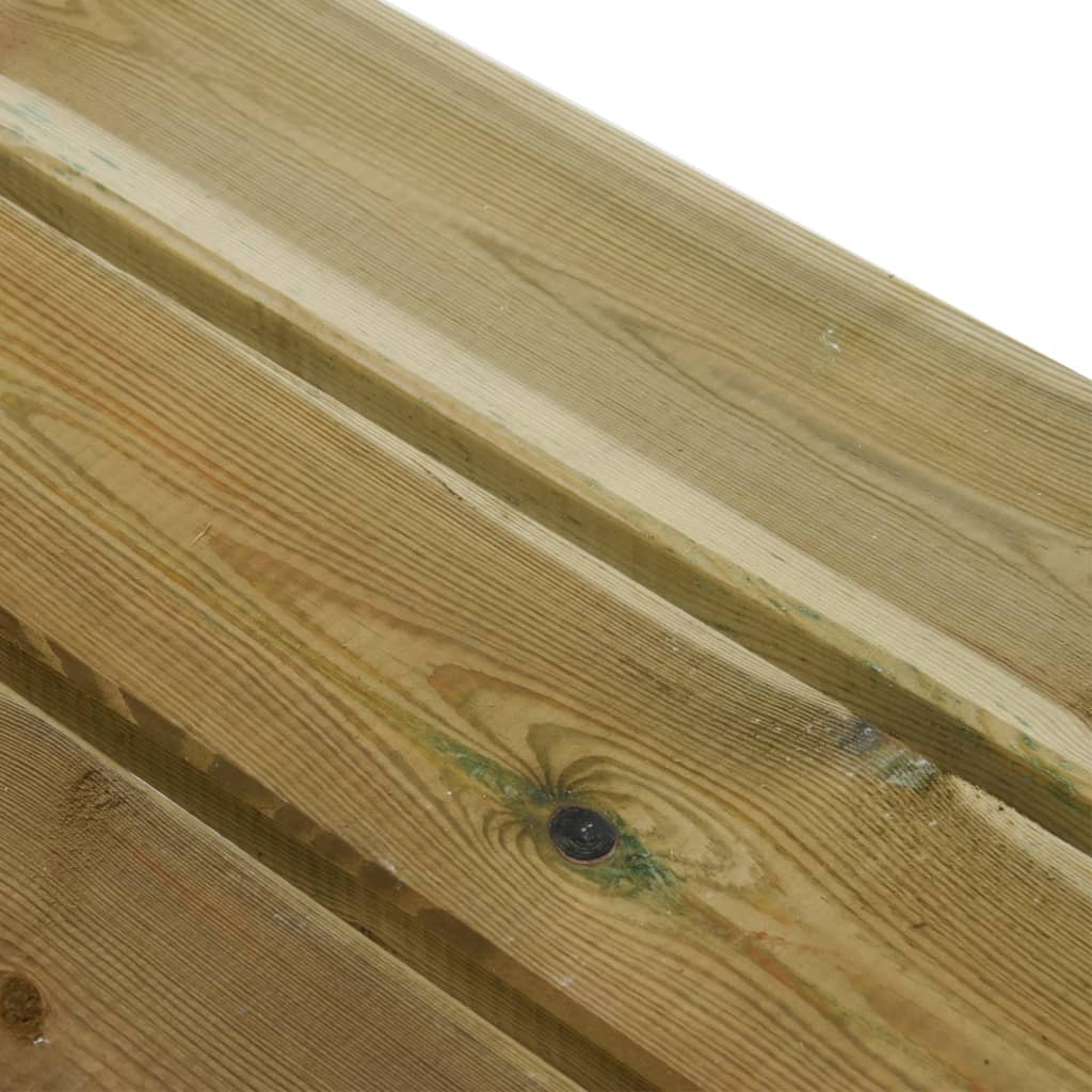 vidaXL Gartenbank 110 cm Massivholz Kiefer Imprägniert