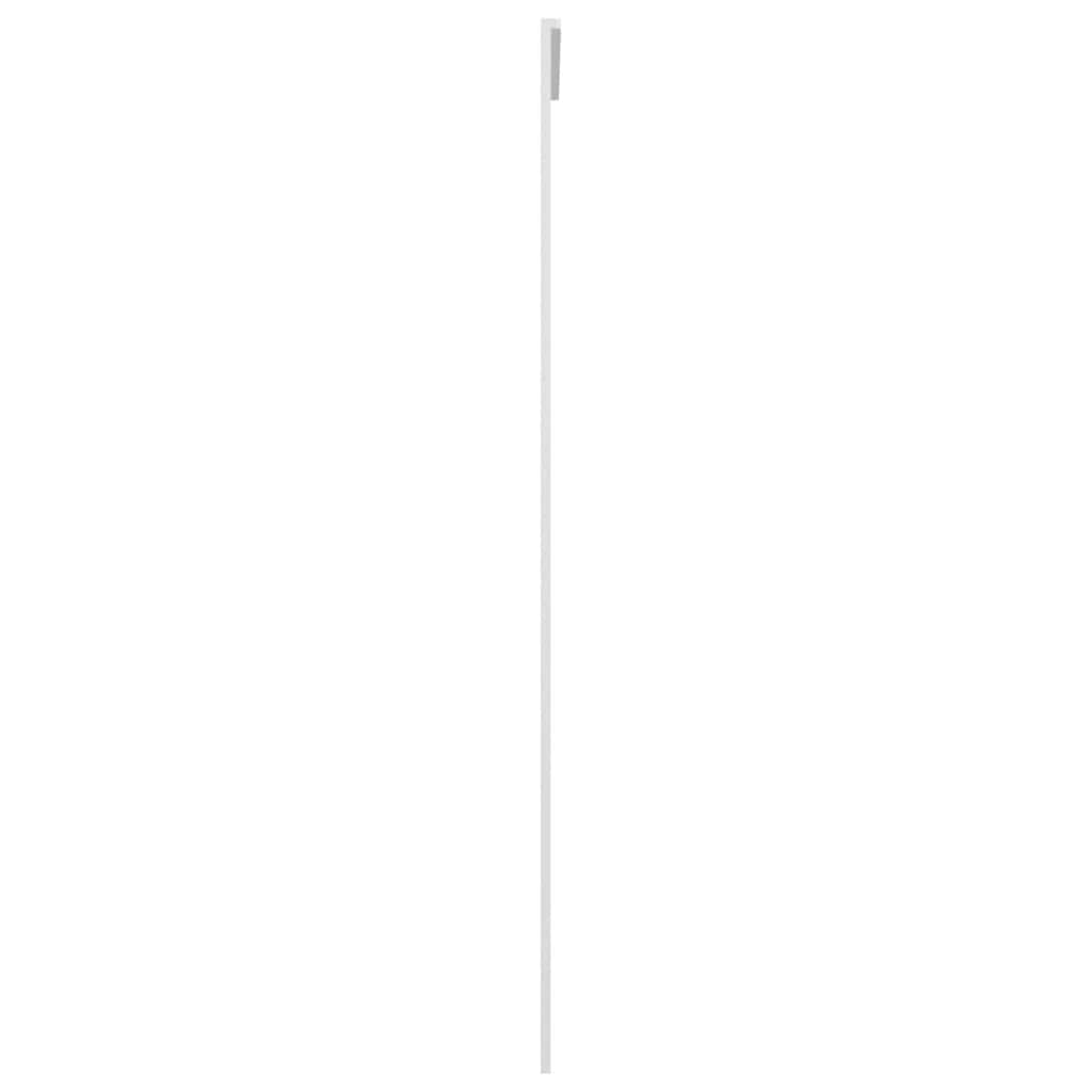 vidaXL Schiebetür ESG-Mattglas und Aluminium 76x205 cm Weiß
