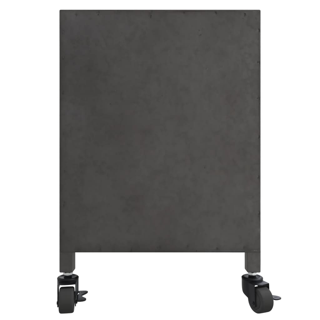 vidaXL TV-Schrank Silbern 110x30x40 cm Eisen