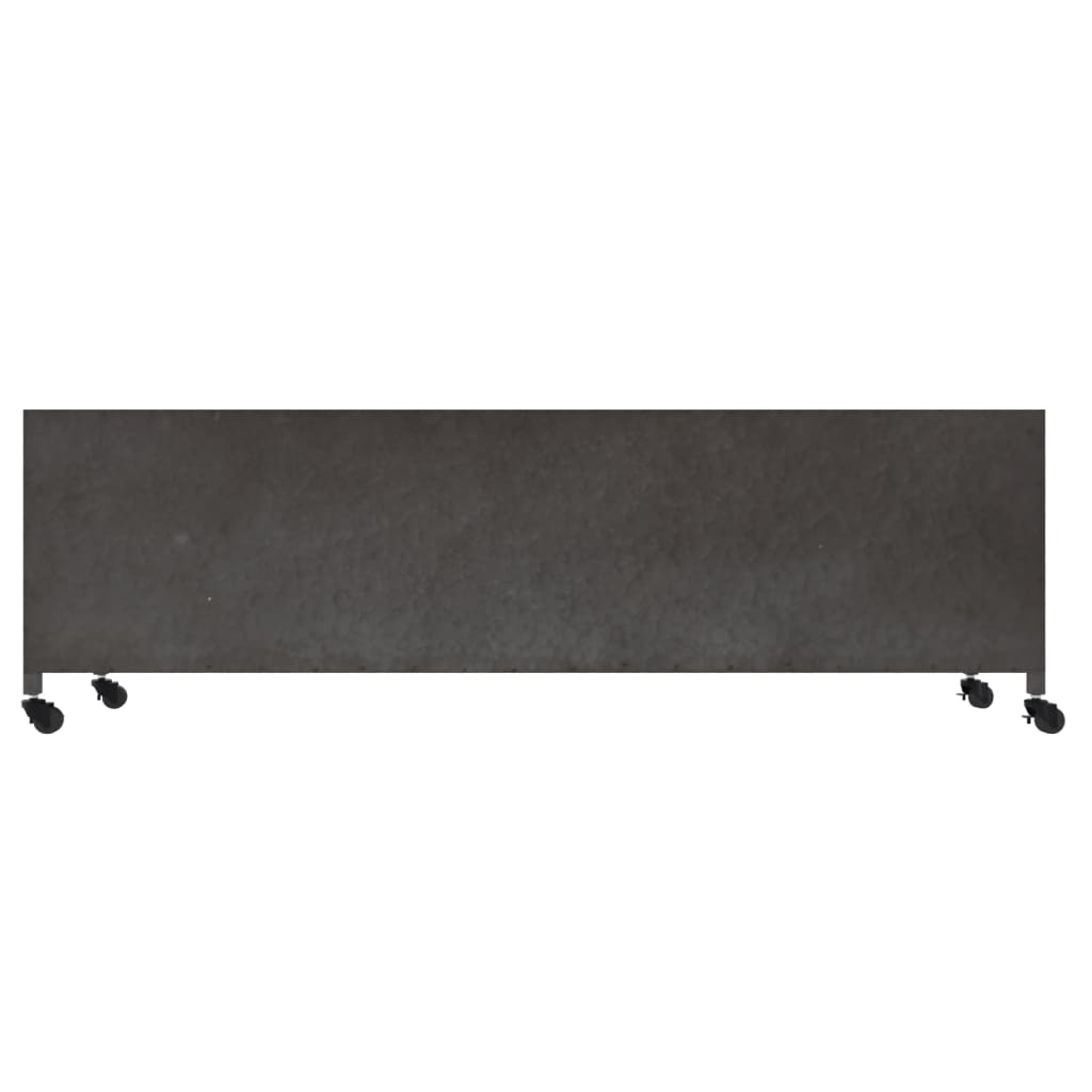 vidaXL TV-Schrank Silbern 110x30x40 cm Eisen