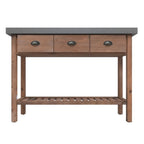 vidaXL Konsolentisch 110x35x80 cm Massivholz Tanne