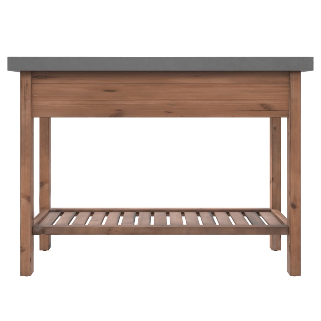 vidaXL Konsolentisch 110x35x80 cm Massivholz Tanne