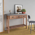 vidaXL Konsolentisch 110x35x80 cm Massivholz Tanne
