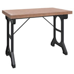 vidaXL Esstisch 110x65x82 cm Massivholz Tanne und Eisen