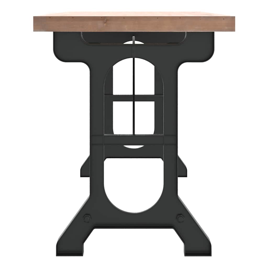 vidaXL Esstisch 110x65x82 cm Massivholz Tanne und Eisen
