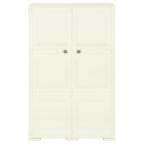 vidaXL Kunststoffschrank 79x43x125 cm Holzdesign Vanilleeis