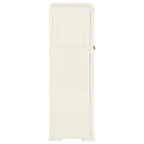 vidaXL Kunststoffschrank 79x43x125 cm Holzdesign Vanilleeis