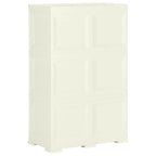 vidaXL Kunststoffschrank 79x43x125 cm Holzdesign Vanilleeis