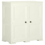 vidaXL Kunststoffschrank 79x43x125 cm Holzdesign Vanilleeis