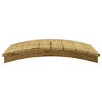 vidaXL Gartenbrücke 110x74 cm Massivholz imprägniert Kiefer
