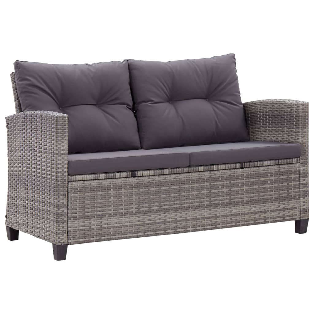 vidaXL 3-tlg. Garten-Essgruppe Poly Rattan & Massivholz Akazie