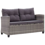 vidaXL 3-tlg. Garten-Essgruppe Poly Rattan & Massivholz Akazie