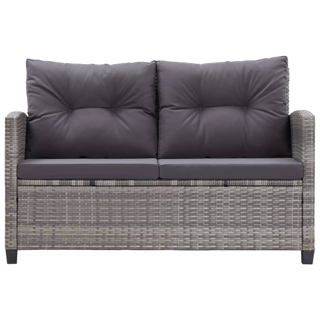 vidaXL 3-tlg. Garten-Essgruppe Poly Rattan & Massivholz Akazie