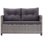 vidaXL 3-tlg. Garten-Essgruppe Poly Rattan & Massivholz Akazie
