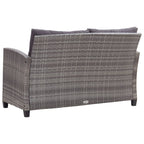 vidaXL 3-tlg. Garten-Essgruppe Poly Rattan & Massivholz Akazie