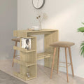 vidaXL Bartisch mit Regal Sonoma-Eiche 100x50x101,5 cm Holzwerkstoff